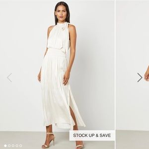 BCBGMAXAZRIA white/cream dress